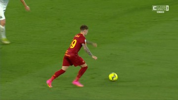 Gol Nicoli Zalewskiego w meczu AS Roma - Spezia Calcio