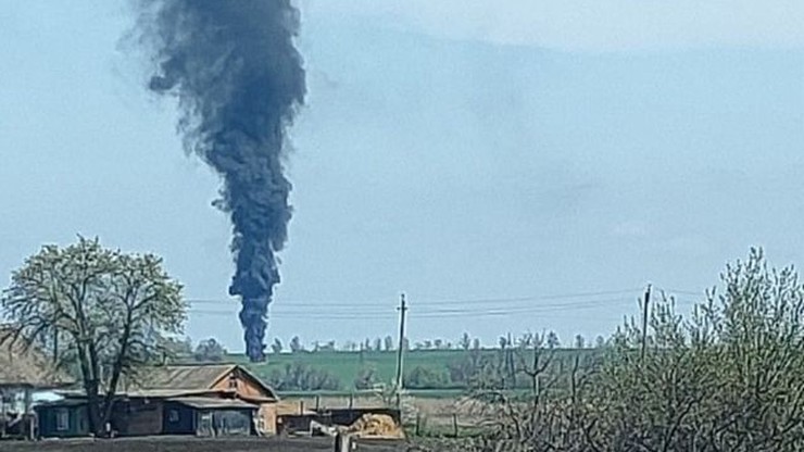 Wojna w Ukrainie. Ukraińskie wojsko zestrzeliło rosyjski bombowiec Su-34
