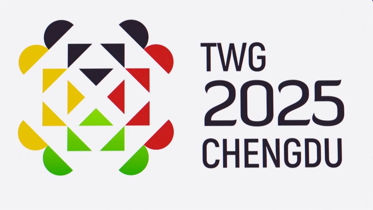 Logo The World Games 2025 Chengdu wraz z datą i nazwą miasta.