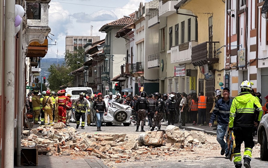 Skutki trzęsienia ziemi w Ekwadorze