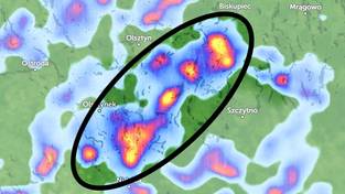 12-06-2025 05:58 Radar wykrył nad Polską dziwne plamy. Wydano pilne ostrzeżenia