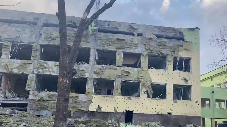 Wojna na Ukrainie. Rosyjskie lotnictwo zbombardowało szpital dziecięcy w Mariupolu