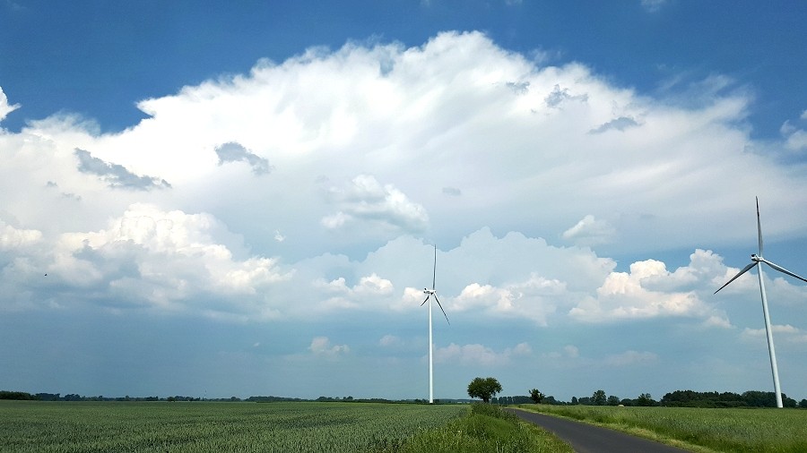 Chmura burzowa w rejonie Szczecina. Fot. Ela T. / TwojaPogoda.pl