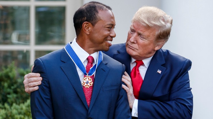 Woods doceniony przez prezydenta Trumpa. Został odznaczony