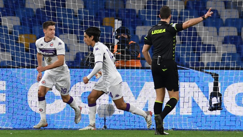 Puchar Włoch: Premierowy gol Piątka, czerwona kartka Drągowskiego. Fiorentina w ćwierćfinale