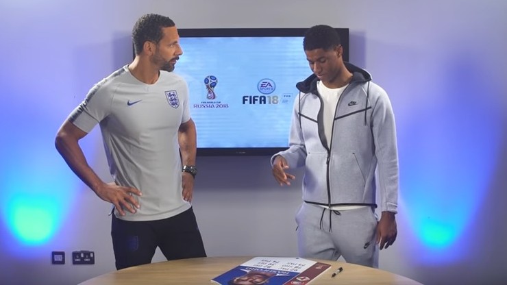 FIFA 18: Zaskakująca reakcja Rashforda i Ferdinanda na zmianę statystyk Anglii
