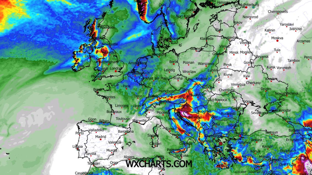Pod koniec opadów suma opadów największa będzie w południowej Polsce. Grubość pokrywy śnieżnej w górach może się zwiększyć