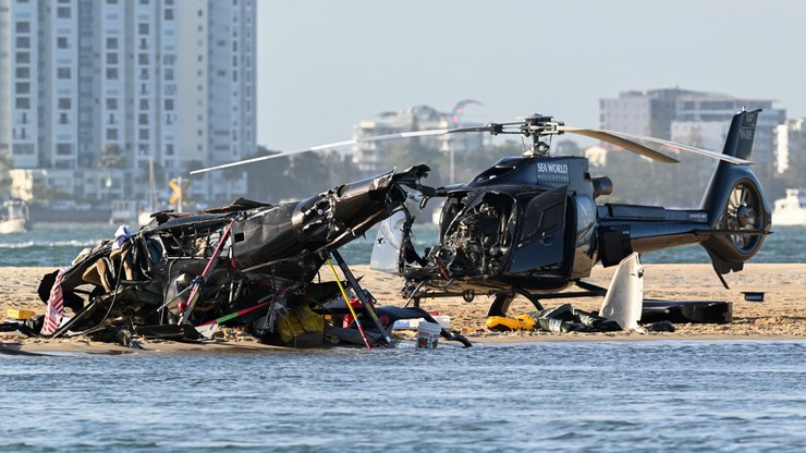 Australia: Zderzenie helikopterów na wybrzeżu. Nie żyją cztery osoby