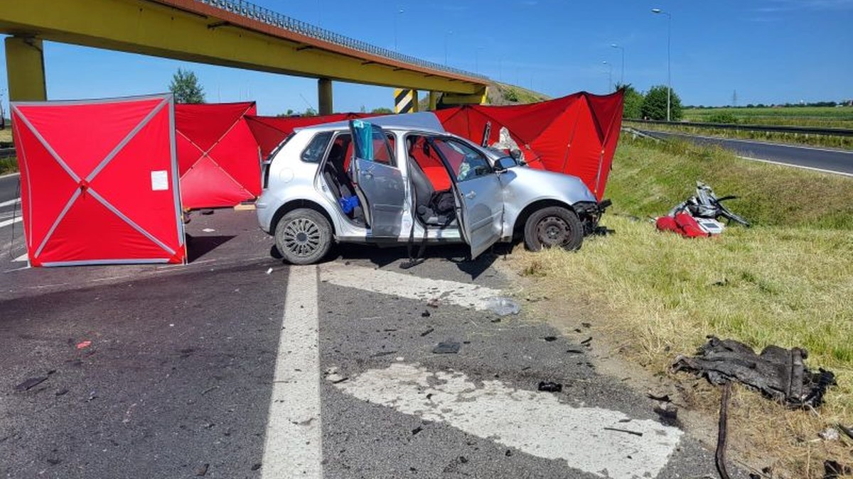 Wypadek pod Oleśnicą. Kierowca i pasażerka zginęli na miejscu, dzieci wśród rannych