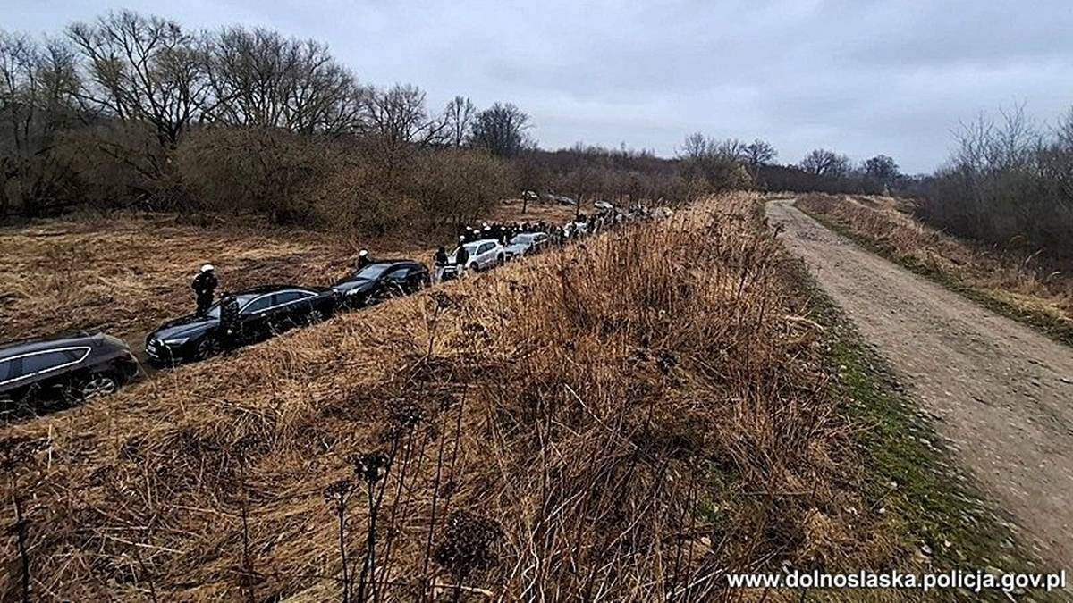 Rozgrzewali się w lesie do walki. Policji tłumaczyli, iż przyjechali na grzyby