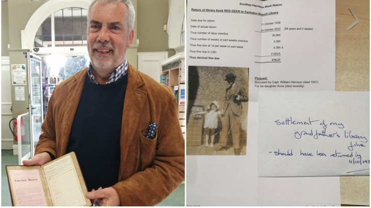 Wielka Brytania: Zwrócił książkę do biblioteki po 84 latach. Wypożyczył ją jego dziadek
