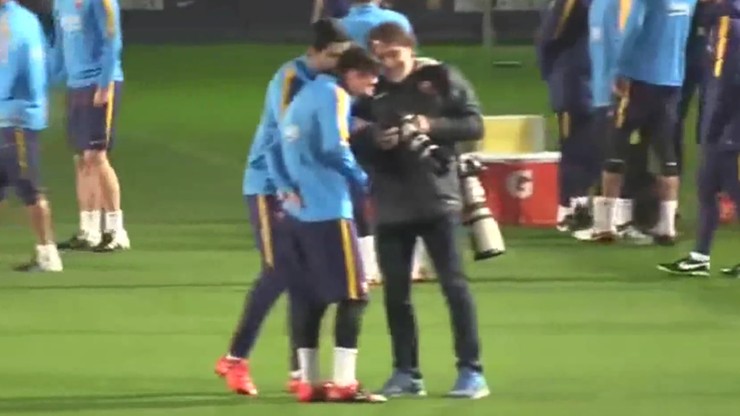 Messi ośmieszył Suareza na treningu! (WIDEO)