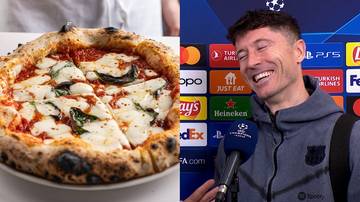 30 opakowań pizzy po meczu Napoli - Barcelona! Wymowna reakcja Roberta Lewandowskiego