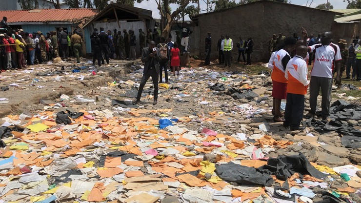 Zawaliła się prowizoryczna klasa szkolna w Kenii. Zginęło siedmioro dzieci