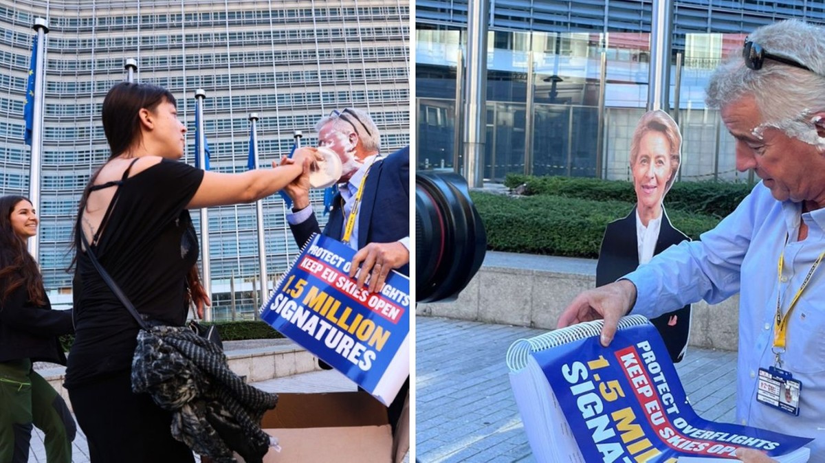 Szef Ryanaira obrzucony ciastem przez klimatyczne aktywistki. "Przestań zanieczyszczać planetę"