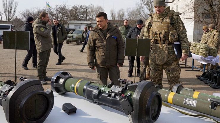 Ukraina-Rosja. Estonia wsparła Ukrainę przeciwpancernymi pociskami Javelin