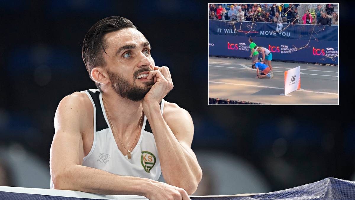 Dramatyczny debiut Adama Kszczota w maratonie! Dwukrotnie upadł przed metą (WIDEO)