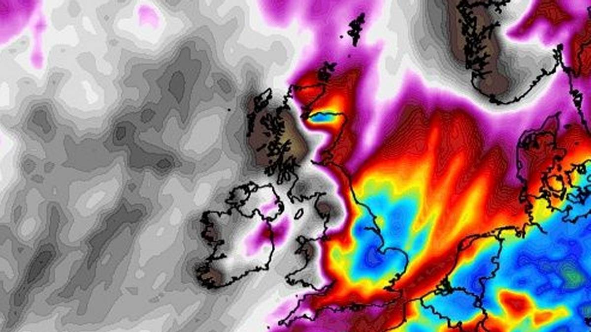 Spadnie bardzo dużo deszczu. Fot. wxcharts.com