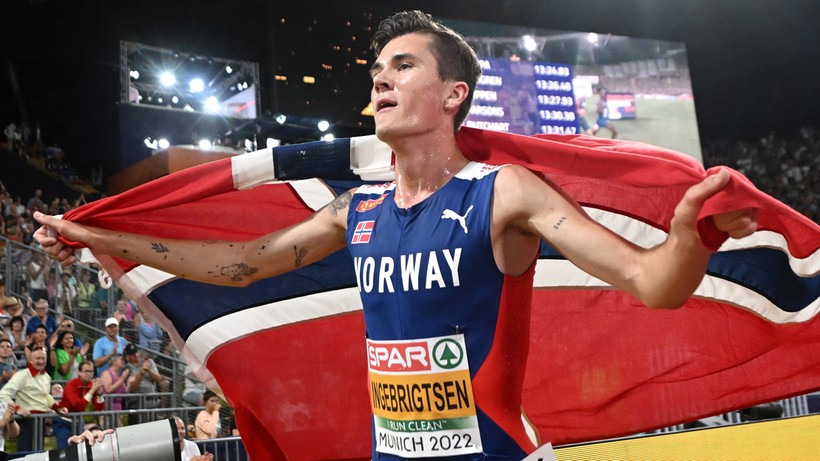 ME Monachium 2022: Jakob Ingebrigtsen wygrał bieg na 5000 m