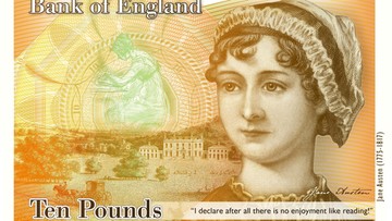 Jane Austen zastąpiła Darwina. Nowy banknot dziesięciofuntowy