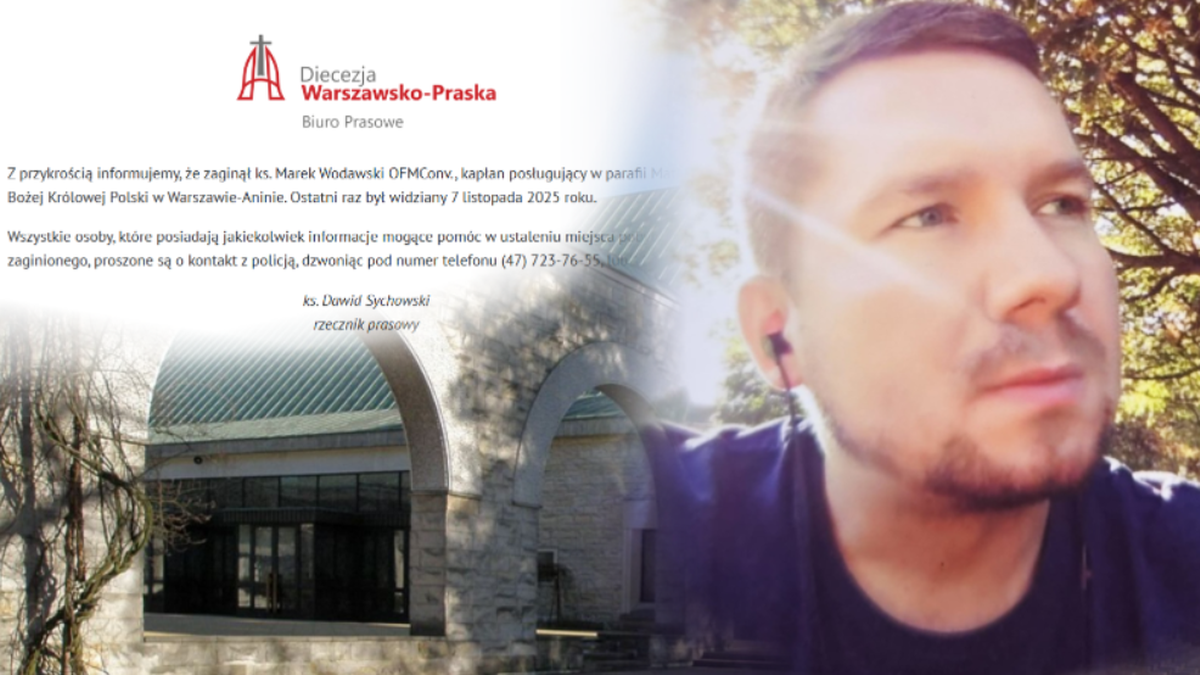 Nie mogą odnaleźć księdza z Warszawy. Jest komunikat kurii