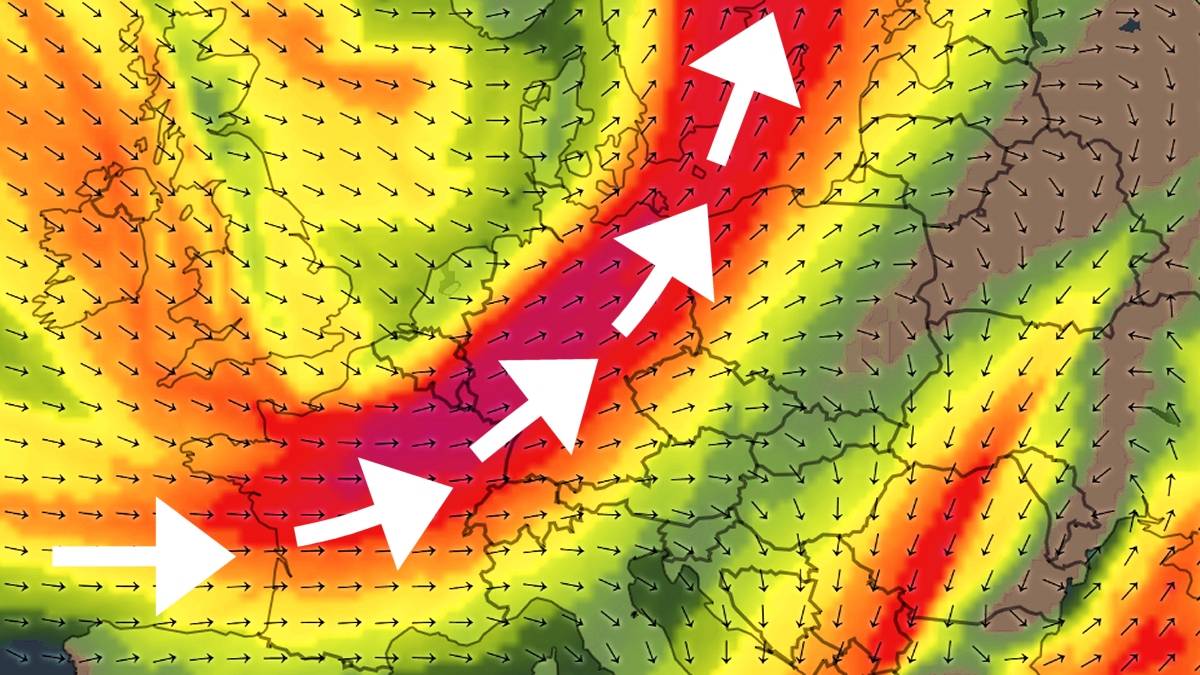 W weekend bardzo mocno powieje. Fot. imweather.com