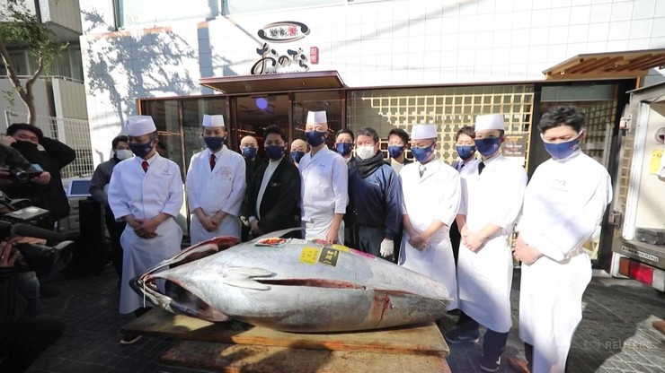 Japonia. Tuńczyk sprzedany za ponad 600 tysięcy złotych