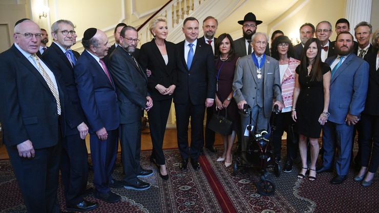 Para prezydencka spotkała się z przedstawicielami środowisk żydowskich. "Nie było tematów tabu"