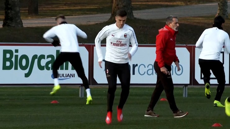 Pierwszy trening Piątka w Milanie (WIDEO)