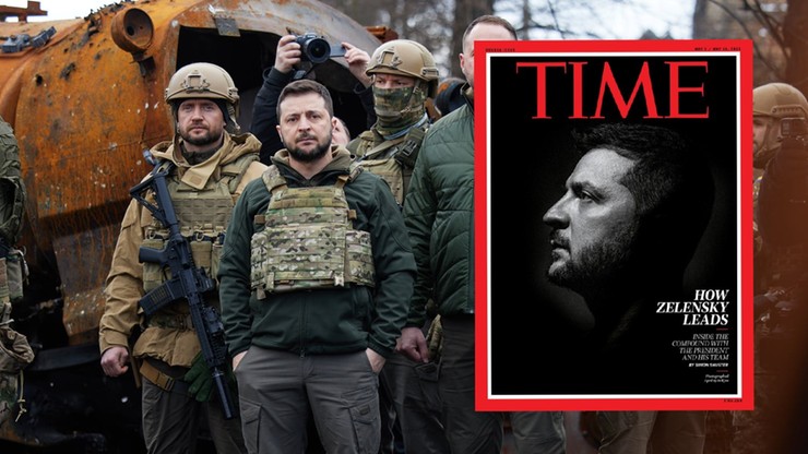 Wojna w Ukrainie. Wołodymyr Zełenski na okładce "Time". Dziennikarz spędził z nim dwa tygodnie