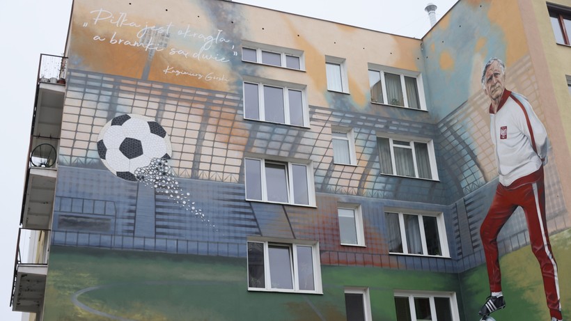 W Warszawie powstał mural upamiętniający Kazimierza Górskiego