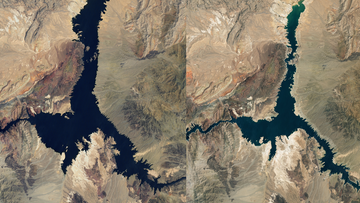 Jezioro wysycha. NASA: Poziom wody najniższy w historii