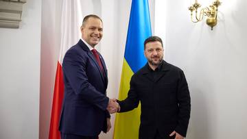 Zełenski po spotkaniu z Nawrockim. 