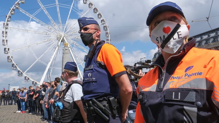 Protest policjantów w Belgii. Mają dość oskarżeń o rasizm