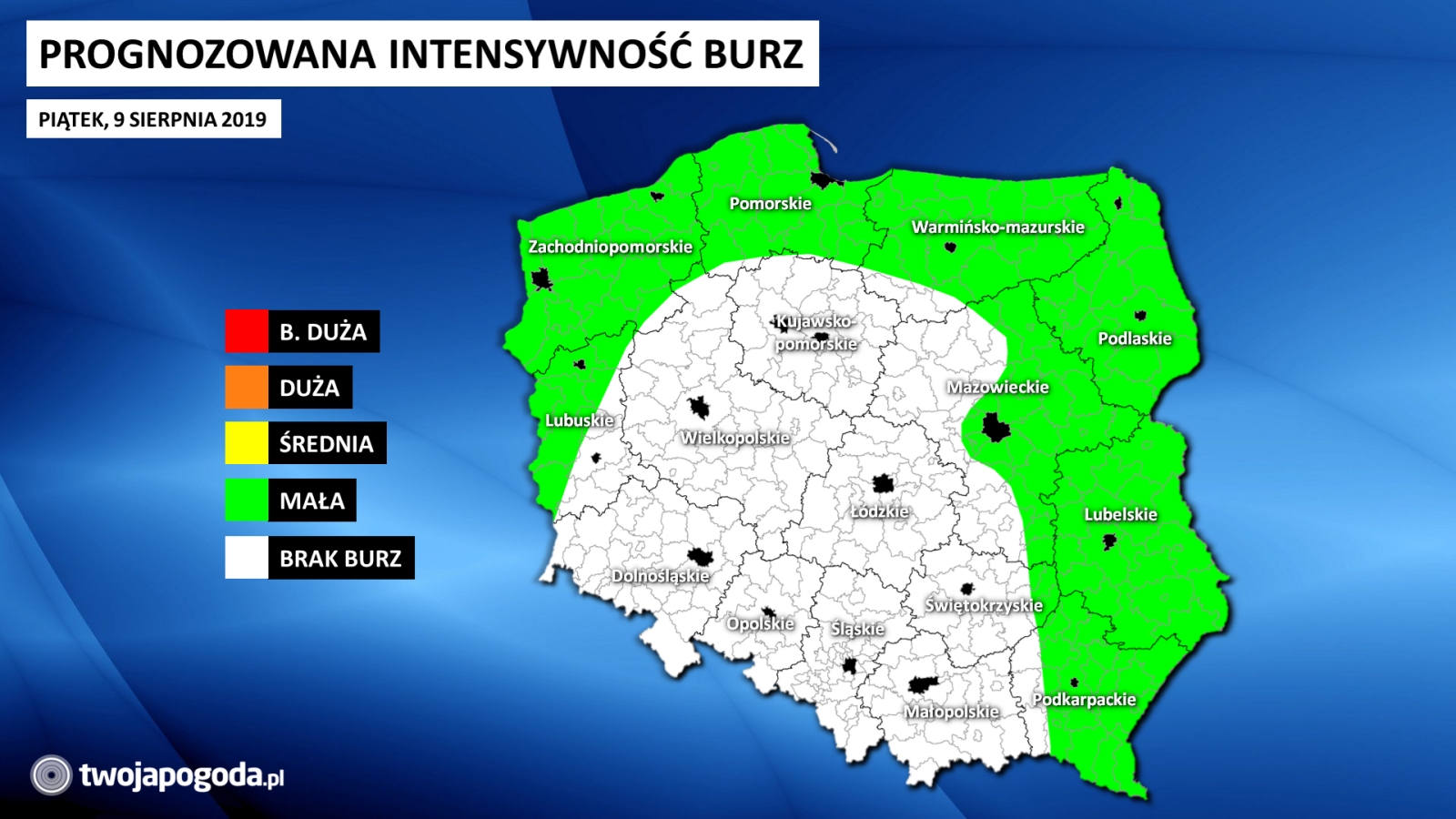 Uwaga! Ostrzeżenie przed burzami