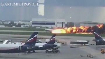 Awaryjne lądowanie i pożar samolotu w Moskwie. Zginęło 41 osób