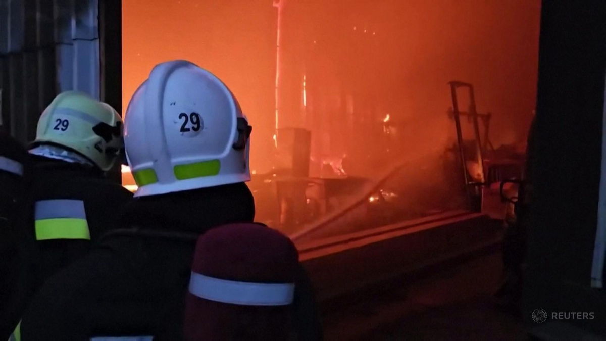 Lwów: Polska fabryka w ogniu. Straty szacowane w milionach złotych