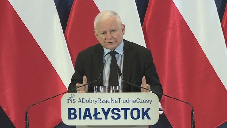 Białystok. Jarosław Kaczyński: Nie chcemy Polski, która żyje ze świadczeń społecznych