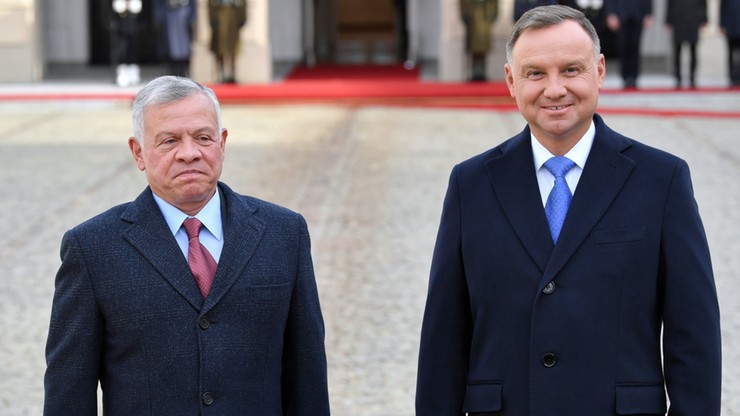 Andrzej Duda spotkał się z królem Jordanii Abdullahem II. Wśród tematów wschodnia granica Polski