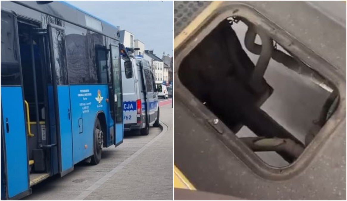 Piaseczno: Autobus z dziurą w podłodze wiózł pasażerów. Interweniowała policja