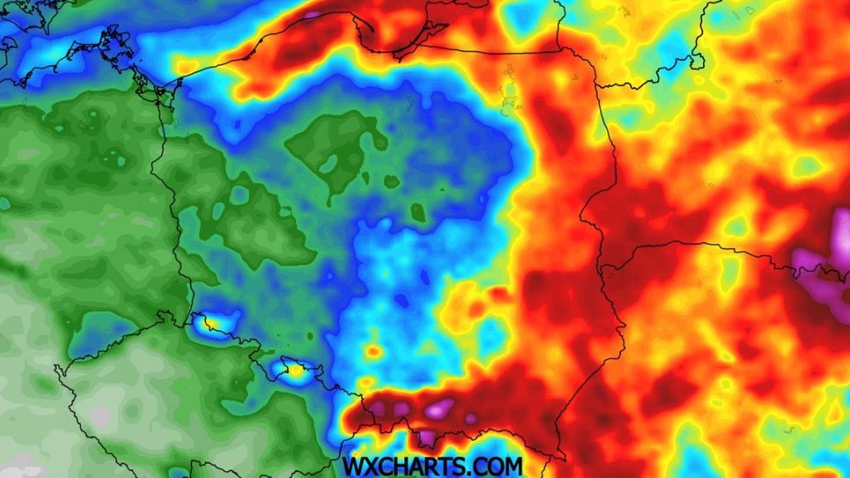 Pod koniec przyszłego tygodnia największa kumulacja opadów wystąpi na północy, wschodzie i południowym wschodzie Polski