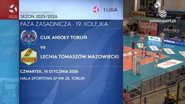 Zapowiedź meczu siatk&oacute;wki CUK Anioły Toruń vs Lechia Tomasz&oacute;w Mazowiecki, 1 liga, sezon 2025/2026, 19. kolejka, czwartek 15 grudnia 2026, Hala Sportowa SP nr 28 Toruń.