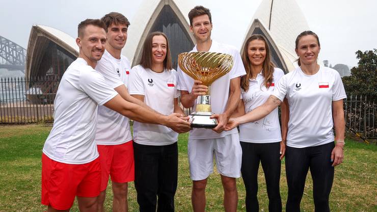 Reprezentacja Polski po zwycięstwie na United Cup
