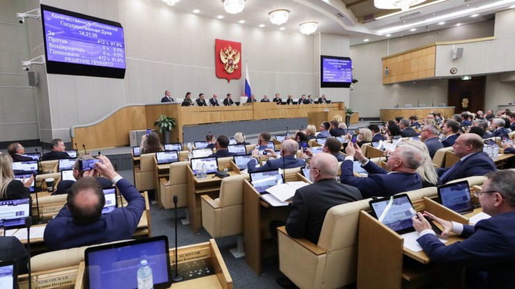 Duma Państwowa zatwierdziła aneksję ukraińskich terytoriów. Więcej głosów "za" niż deputowanych