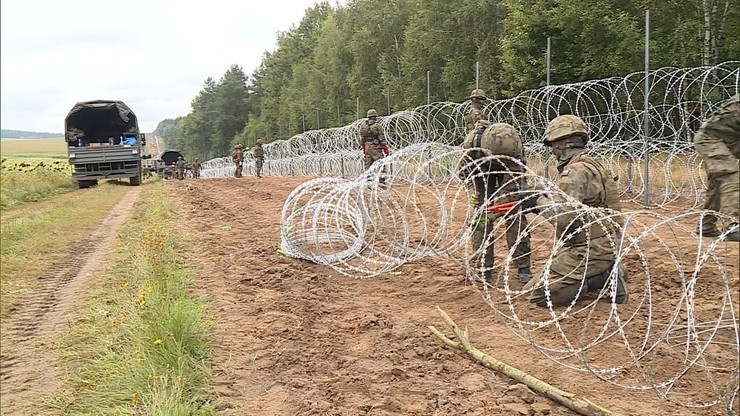 SG: na granicy z Białorusią komunikaty skierowane do migrantów