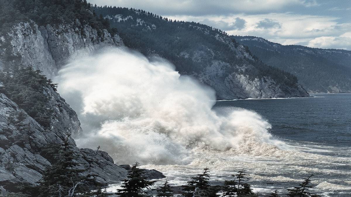 Artystyczna wizja tsunami w Zatoce Lituya na Alasce. Fot. Pixabay.