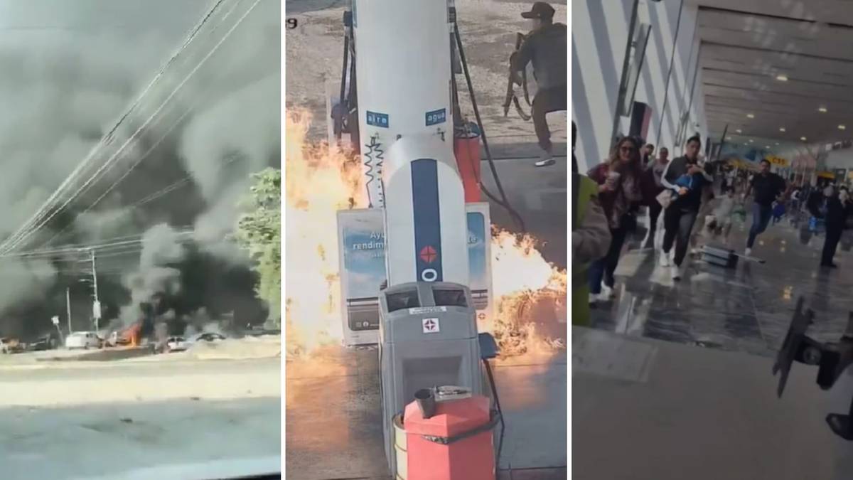 Meksyk w ogniu. Płonące barykady, eksplozje i chaos na lotniskach