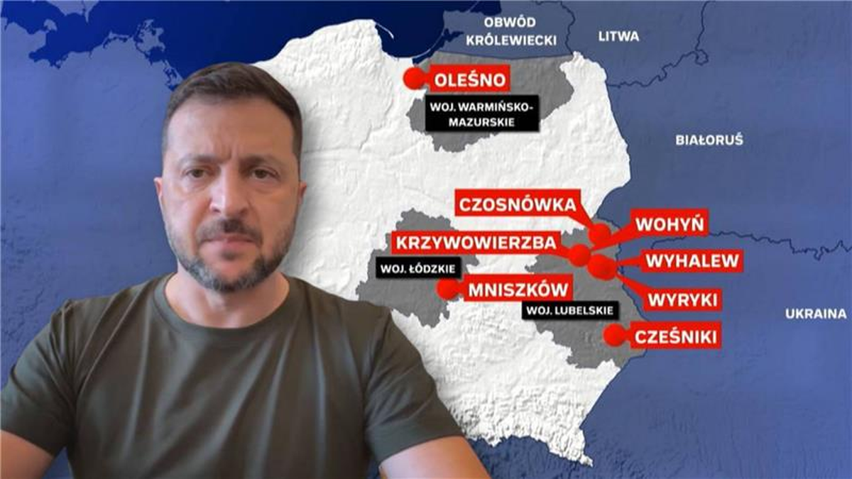 Drony leciały w kierunku Polski. Zełenski: Zestrzeliliśmy je