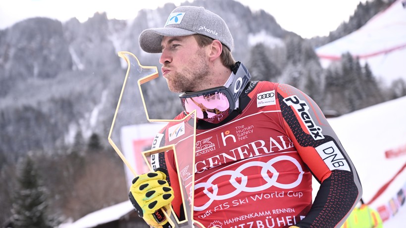 Alpejski PŚ: Aleksander Aamodt Kilde wygrał zjazd w Kitzbuehel