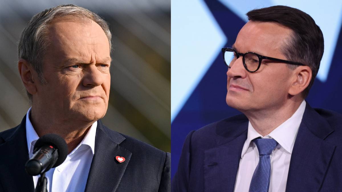 Spięcie Morawieckiego z Tuskiem. "Zobaczymy, czy będzie takie chojraczenie"